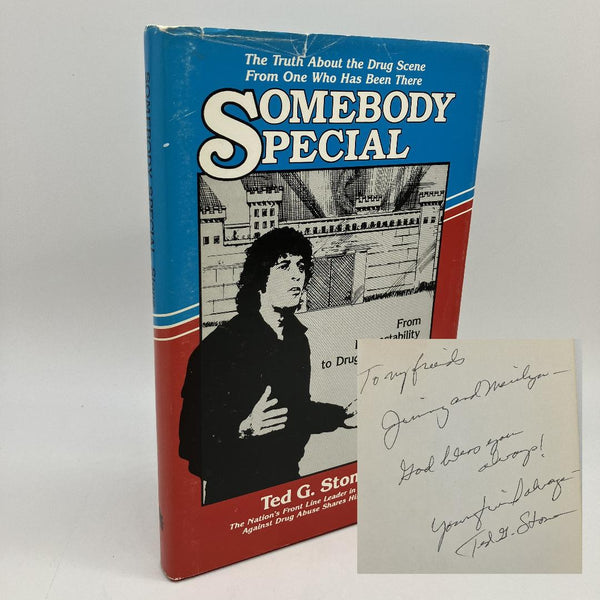 Signed Ted Stone Somebody Special (1984) Leather Hardcover Dust Jacket Very Good