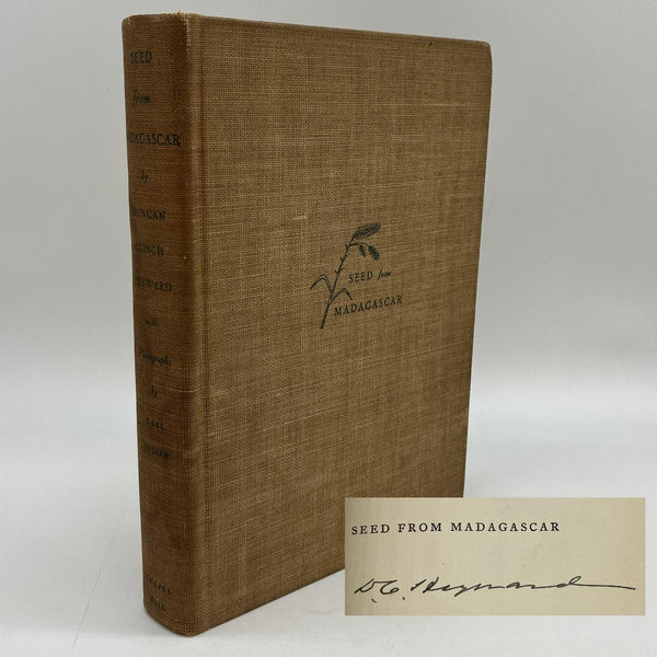 Signed Duncan Clinch Heyward Seed From Madagascar 1937 Hardcover Good First Ed.