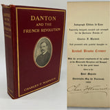 Signed Danton and the French Revolution Autograph Edition (1908) Charles Warwick