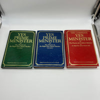 Yes Prime Minister Diaries of James Hacker Vols 1 2 & Complete Lynn Jay 3 HC Set