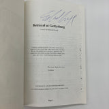 Signed Betrayal at Gettysburg (1998) Edward Aronoff Historical Fiction Very Good