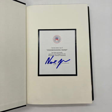 Signed Newt Gingrich Understanding Trump (2017) RNC Bookplate Hardcover DJ Good