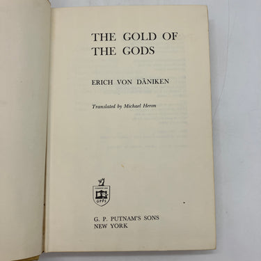 The Gold Of The Gods (1973) Erich von Daniken Ex-Library Cloth HC DJ Acceptable