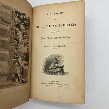 A Summary of Biblical Antiquities (1849) John Nevin Antiquarian Cloth Acceptable