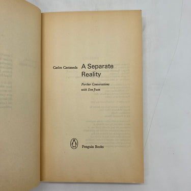 A Separate Reality (1974) Carlos Castaneda UK Mass Market Paperback Acceptable
