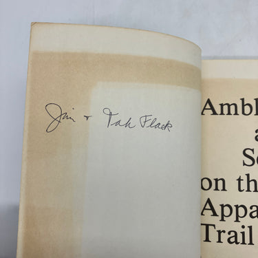 Signed 1st Ed Ambling & Scrambling Appalachian Trail James Hertha Flack PB Good