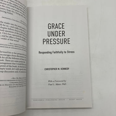 Grace Under Pressure: Responding to Stress (2022) Christopher Kennedy PB Good