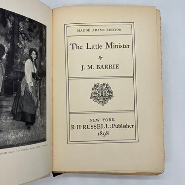 The Little Minister: Maude Adams Edition (1898) J.M. Barrie Photo Plates HC Good