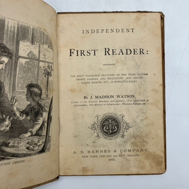 Independent First Reader (1876) J. Madison Watson Antiquarian Hardcover Good