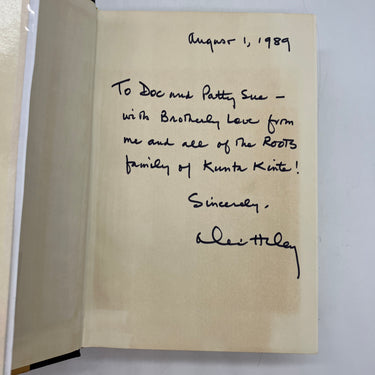 Signed Alex Haley Roots: The Saga of an American Family (1976) Hardcover Fine