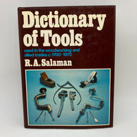 Dictionary of Tools in Woodworking 1700-1970 (1986) RA Salaman Hardcover DJ Good