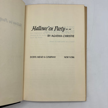 Hallowe'en Party (1969) Agatha Christie Book Club Edition BCE HC DJ Acceptable