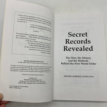 Secret Records Revealed: Behind the New World Order (1999) Cuddy PB Acceptable