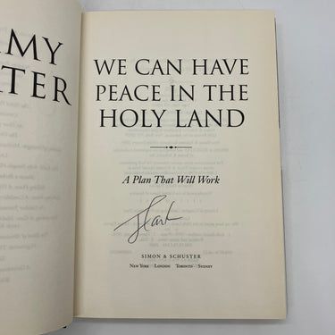 Signed First Edition Jimmy Carter We Can Have Peace in the Holy Land 2009 HC VG