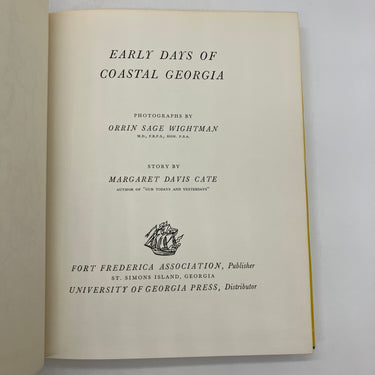 Early Days of Coastal Georgia (1970) Margaret Davis Cate Photography Cloth Good
