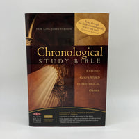 Chronological Study Bible NKJV (2008) Thomas Nelson Clean Hardcover DJ Very Good