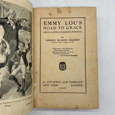 First Edition Emmy Lou's Road to Grace (1916) George Martin Cloth Hardcover Good