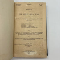 Reports of the Secretary of War with Reconnaissances (1850) Johnston, Simpson, Marcy & Whiting HC Near Fine