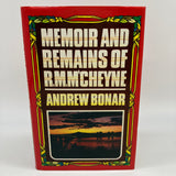 Memoir and Remains of R.M. M'Cheyne 1987 Andrew Bonar UK Hardcover DJ Very Good