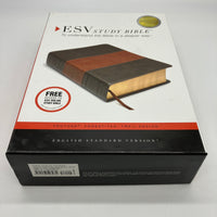 ESV Study Bible Trutone ForestTan Trail Design 2008 Crossway Imitation Leather