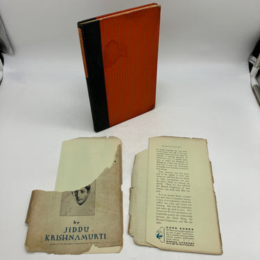First Edition The Immortal Friend (1928) Jiddu Krishnamurti Cloth HC Acceptable