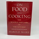 On Food and Cooking (2004) Harold McGee Revised Hardcover Dust Jacket Very Good