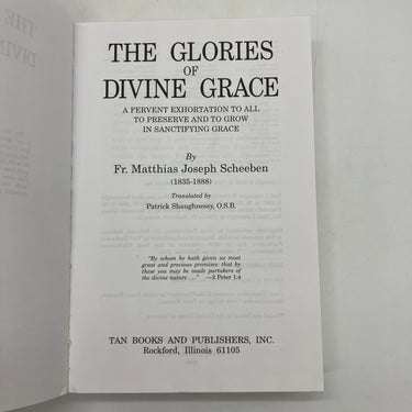 The Glories of Divine Grace (2000) Matthias Joseph Scheeben Paperback Good