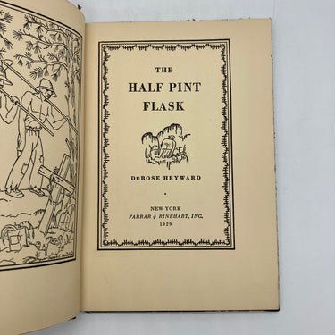 The Half-Pint Flask (1929) DuBose Heyward Cloth Supernatural Folk HC Acceptable