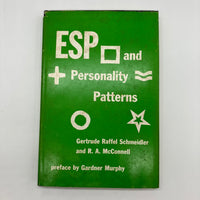 ESP And Personality Patterns 1964 Gertrude Schmeidler R.A. McConnell HC DJ Good