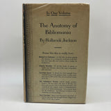 The Anatomy of Bibliomania in One Volume (1932) Holbrook Jackson UK Hardcover VG