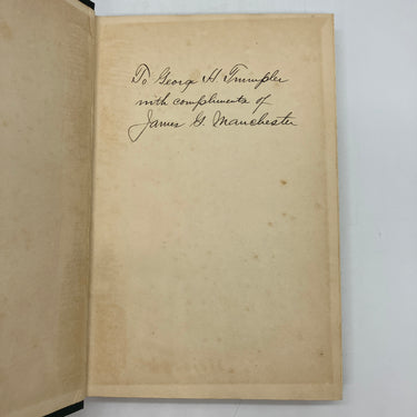 Signed Minerals of New York City & Its Environs 1931 James Manchester Cloth Good