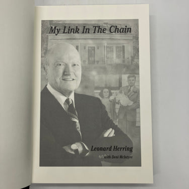 My Link in the Chain (2008) Leonard Herring Lowes CEO Bio Cloth HC DJ Very Good