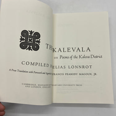 The Kalevala: Or Poems of the Kaleva District 1997 Elias Lonnrot Paperback Good