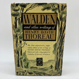 Walden and Other Writings of Henry David Thoreau (1950) Modern Library Hardcover