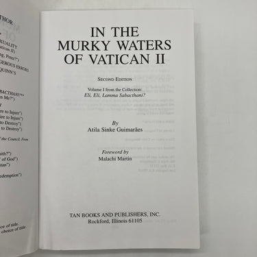 In the Murky Waters of Vatican II 1999 Atila Sinke Guimaraes Paperback Very Good