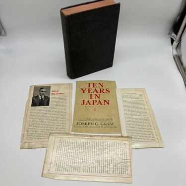 Ten Years in Japan Diaries of US Ambassador 1932-1942 (1944) Joseph Grew HC Good