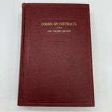 Corbin on Contracts One Volume Edition 1952 Arthur Linton Corbin West Publishing