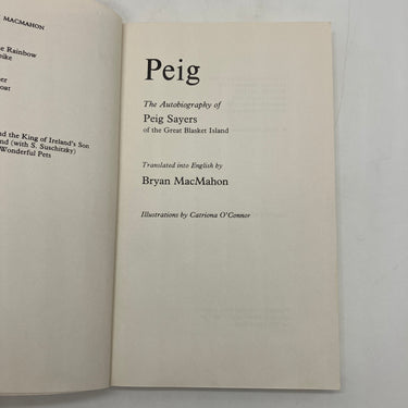 Peig: The Autobiography of Peig Sayers of the Great Blasket Island 1983 PB Good