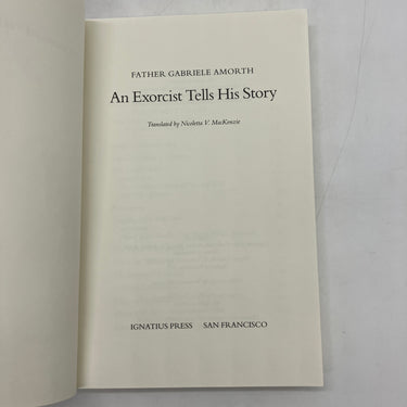An Exorcist Tells His Story (1999) Gabriele Amorth Biography Paperback Good
