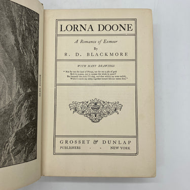 Lorna Doone: A Romance of Exmoor (1889) R.D. Blackmore Antiquarian Cloth HC Good