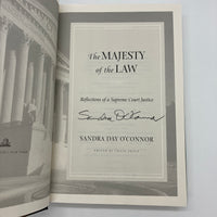 Signed Sandra Day O'Connor The Majesty of the Law 2003 HC DJ Good First Edition