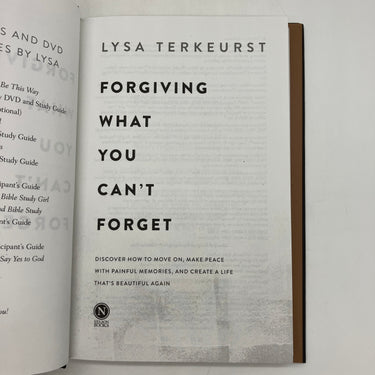 Forgiving What You Can't Forget: How to Move On (2020) TerKeurst HC Acceptable