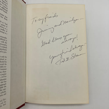 Signed Ted Stone Somebody Special (1984) Leather Hardcover Dust Jacket Very Good