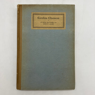 1st Ed Carolina Chansons Legends of the Low Country 1922 Heyward & Allen HC Good