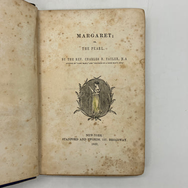 Margaret Or The Pearl 1853 Charles Tayler Antiquarian Christian Tract Cloth Good