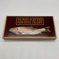 Muriel Fosters Fishing Diary 1980 Viking Press Leather HC Box Pamphlet Very Good