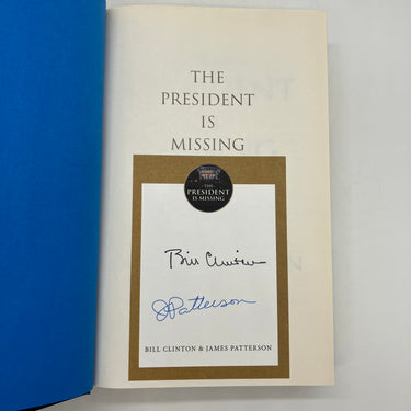 Signed First Edition The President Is Missing Bill Clinton James Patterson HC VG