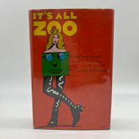 First Edition It's All Zoo (1968) Gerald Browne Hardcover Dust Jacket Good