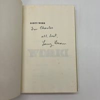 Signed Dirty Work Larry Brown with Letter to Reviewer 1989 First Edition HC Good