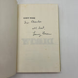 Signed Dirty Work Larry Brown with Letter to Reviewer 1989 First Edition HC Good